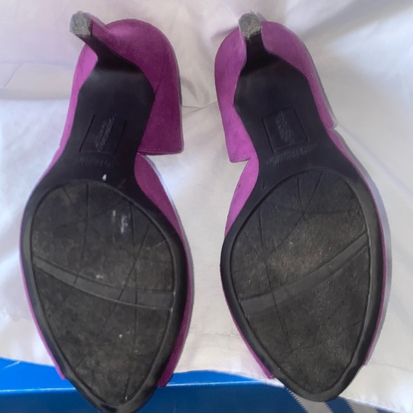Christian Siriano purple studded heels size 7 - Picture 3 of 3